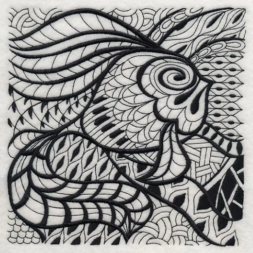 Undersea Elegance (Blackwork) - Image 2