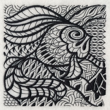 Undersea Elegance (Blackwork) - Image 4