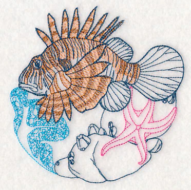 Undersea Lionfish Etching - Image 4
