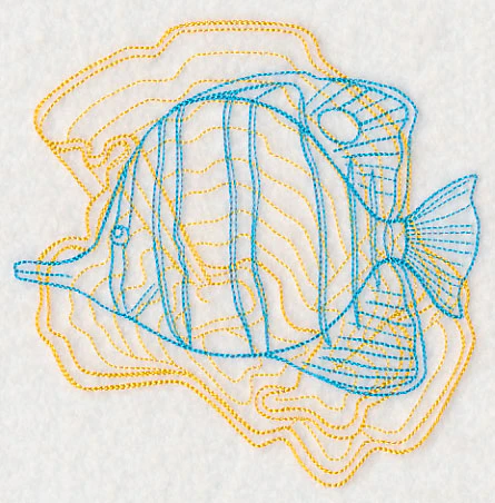 Underwater Butterflyfish Medallion - Image 3