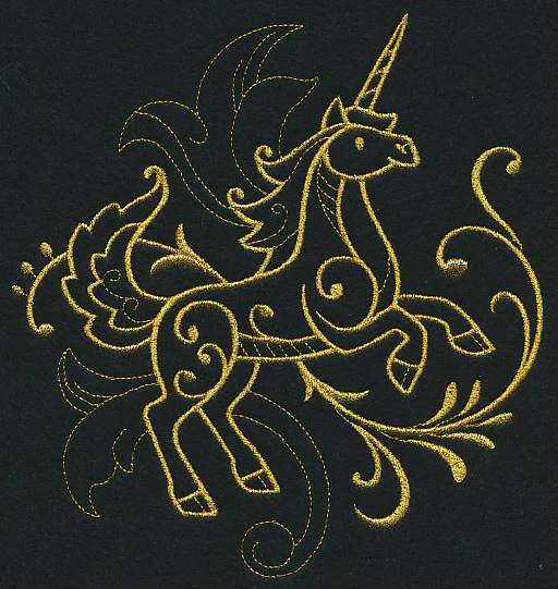Unicorn Filigree (Goldwork) - Image 2