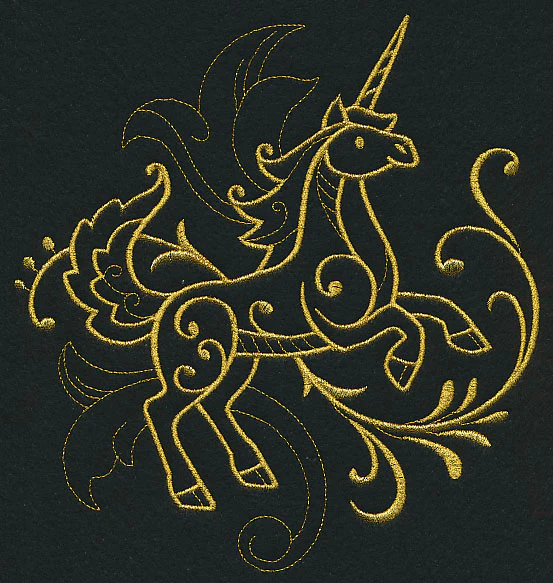 Unicorn Filigree (Goldwork) - Image 6
