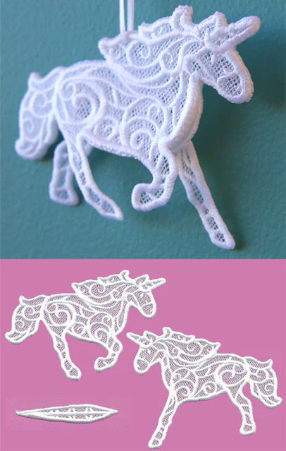 Unicorn in 3D (Lace) - Image 2