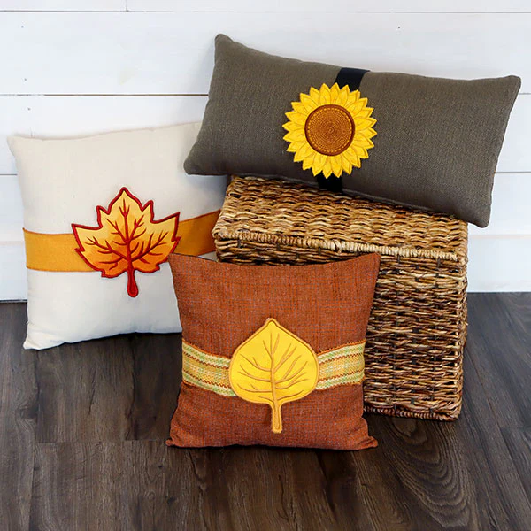Up and Autumn Pillow Wrap - Aspen Leaf (In-the-Hoop) - Image 10