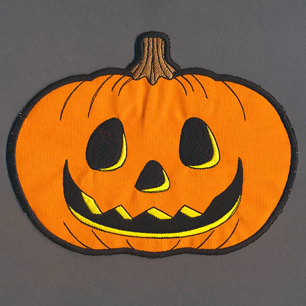 Up and Autumn Pillow Wrap - Jack o' lantern (In-the-Hoop) - Image 2