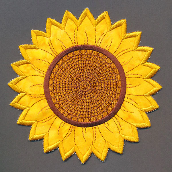 Up and Autumn Pillow Wrap - Sunflower (In-the-Hoop) - Image 2
