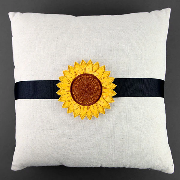 Up and Autumn Pillow Wrap - Sunflower (In-the-Hoop) - Image 6