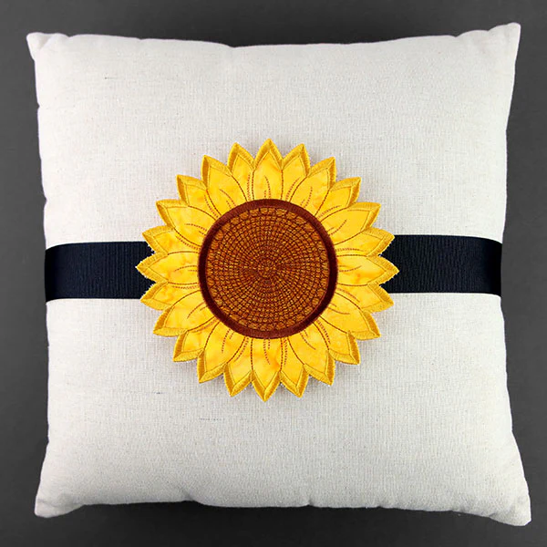 Up and Autumn Pillow Wrap - Sunflower (In-the-Hoop) - Image 8