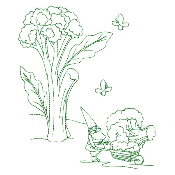 Vegetable Patch Garden Gnomes - Broccoli - Image 4