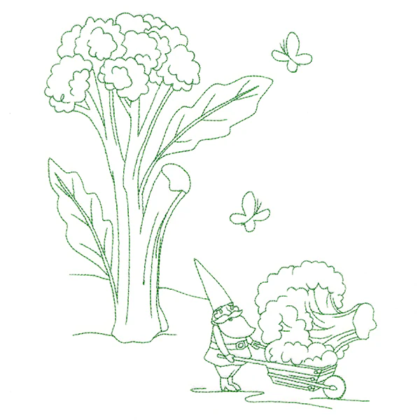 Vegetable Patch Garden Gnomes - Broccoli - Image 5