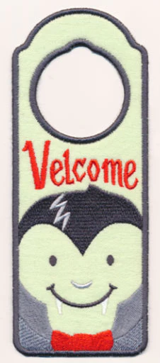 Velcome Vampire Door Hanger (In-the-Hoop) - Image 2