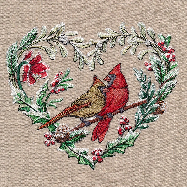 Very Merry Cardinal Wreath - Image 3