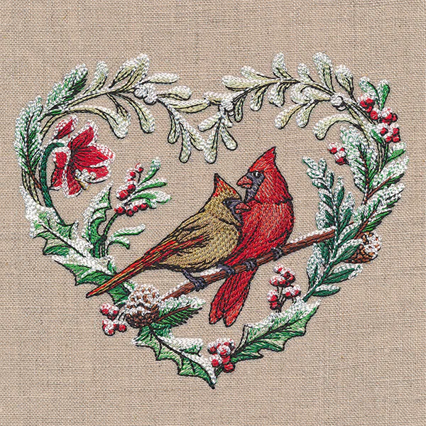 Very Merry Cardinal Wreath - Image 5