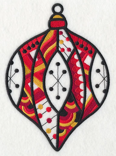 Very Merry Christmas Ornament (Blackwork) - Image 4