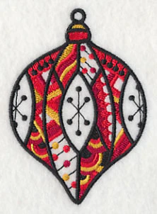 Very Merry Christmas Ornament (Blackwork) - Image 5