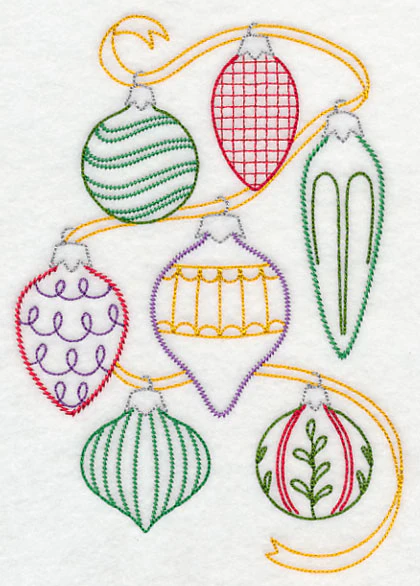 Very Merry Christmas Ornament Collage (Vintage) - Image 2