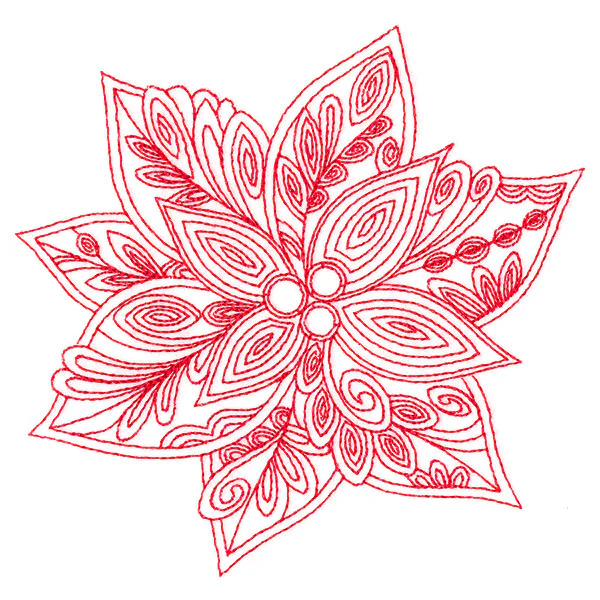 Very Merry Swirls - Poinsettia - Image 4