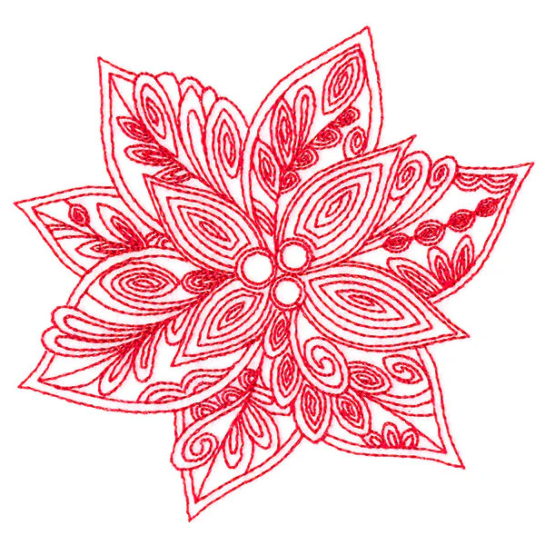 Very Merry Swirls - Poinsettia - Image 5