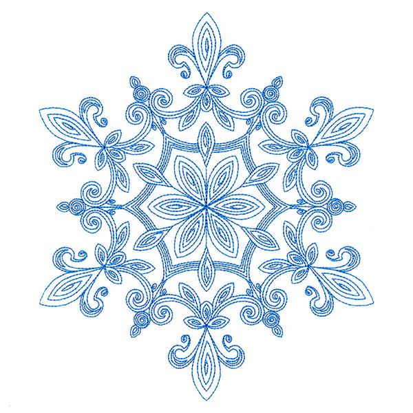Very Merry Swirls - Snowflake