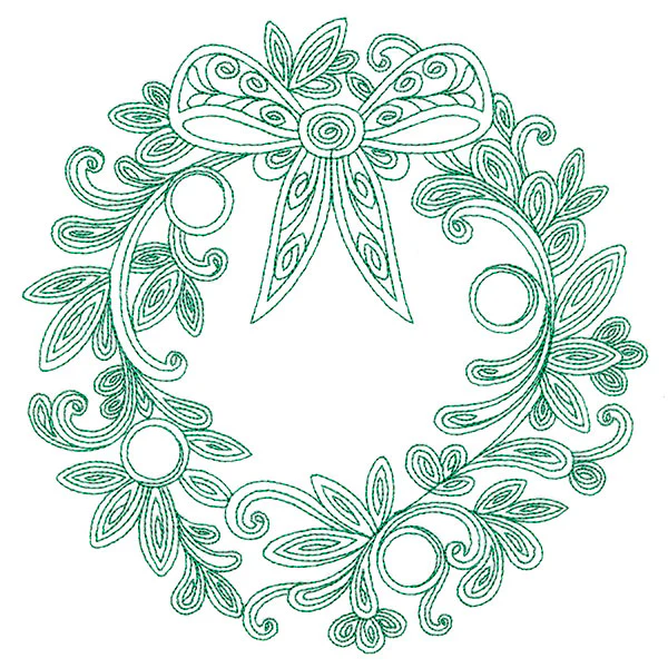 Very Merry Swirls - Wreath - Image 2