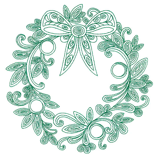 Very Merry Swirls - Wreath - Image 3