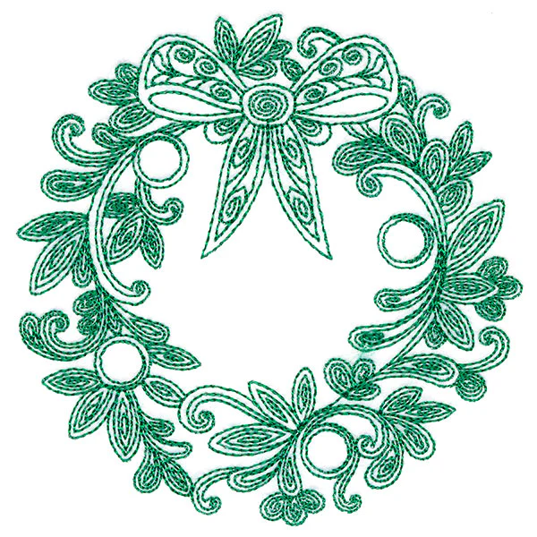 Very Merry Swirls - Wreath - Image 5