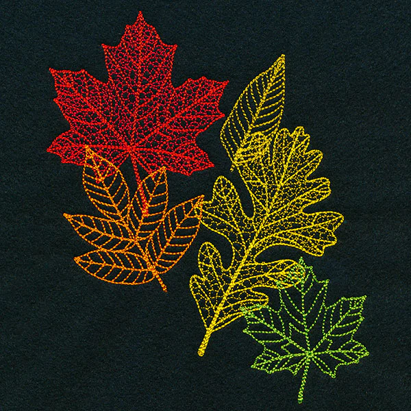 Vibrant Autumn Leaf Spray - Image 3