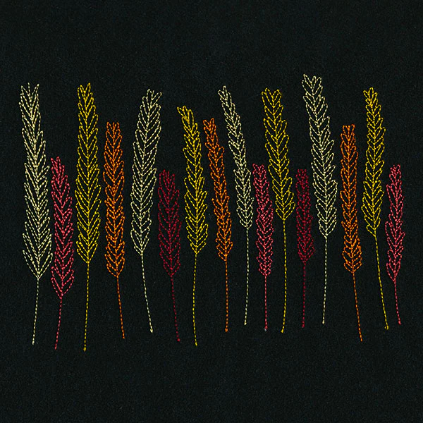 Vibrant Autumn Wheat Border - Image 2