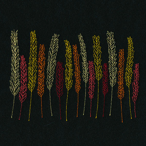 Vibrant Autumn Wheat Border - Image 3
