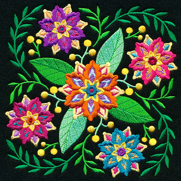 Vibrant Blooms Square - Image 5