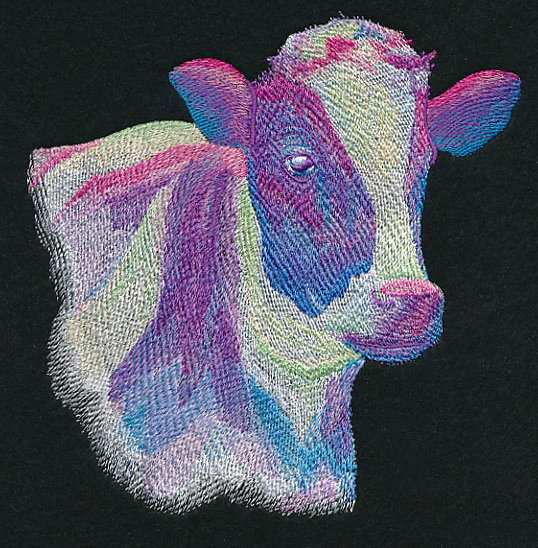 Vibrant Cow in Watercolor - Image 2