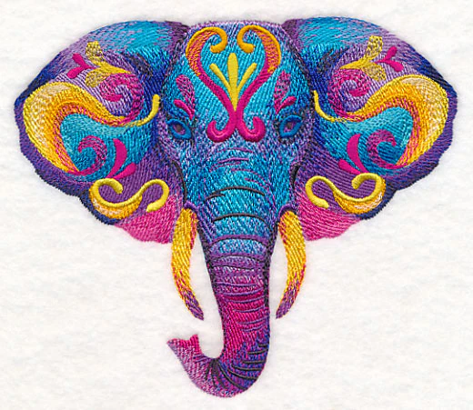Vibrant Elephant in Watercolor - Image 2