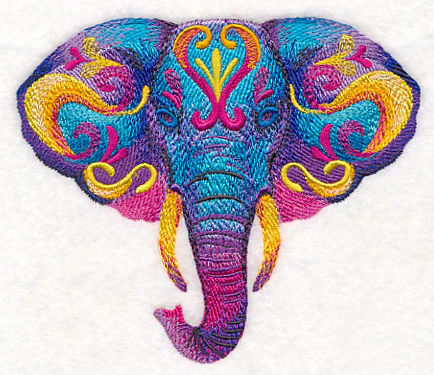 Vibrant Elephant in Watercolor - Image 3