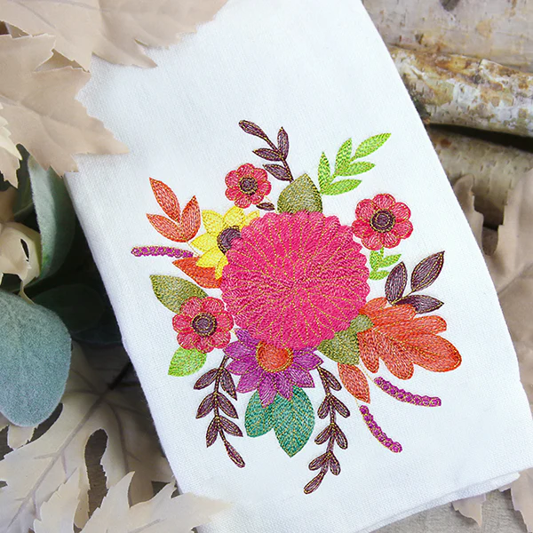 Vibrant Fall Dahlia Bouquet - Image 2