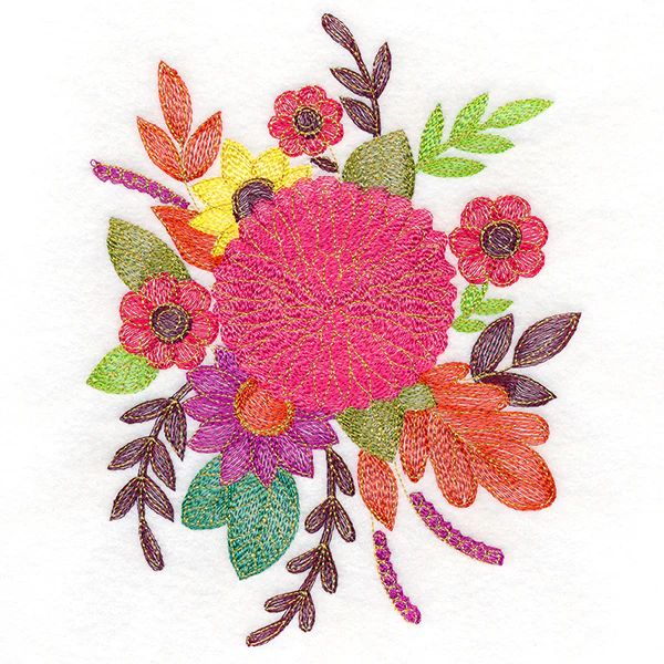 Vibrant Fall Dahlia Bouquet - Image 3