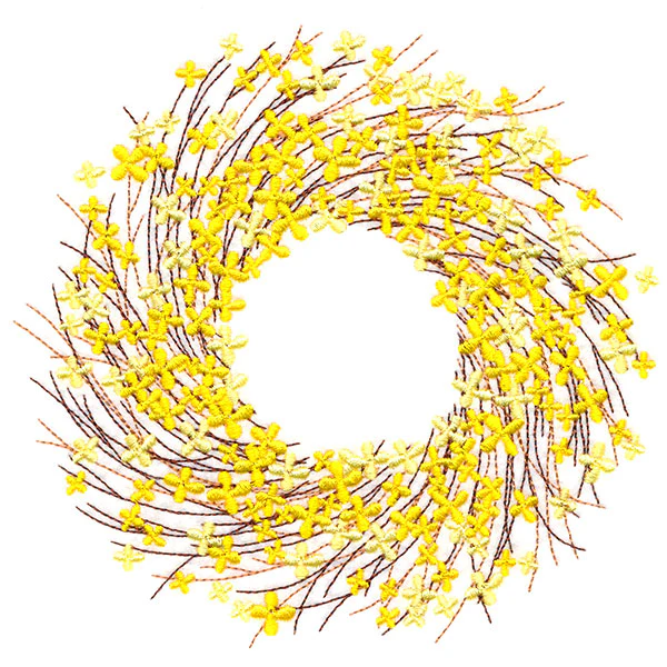 Vibrant Forsythia Wreath - Image 3