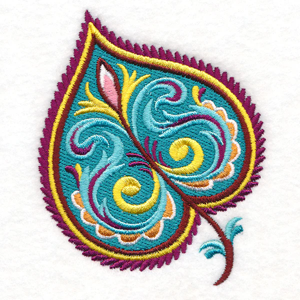 Vibrant Jacobean Aspen Leaf - Image 3