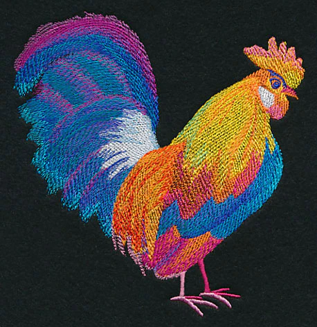 Vibrant Rooster in Watercolor - Image 3