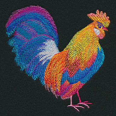 Vibrant Rooster in Watercolor - Image 4