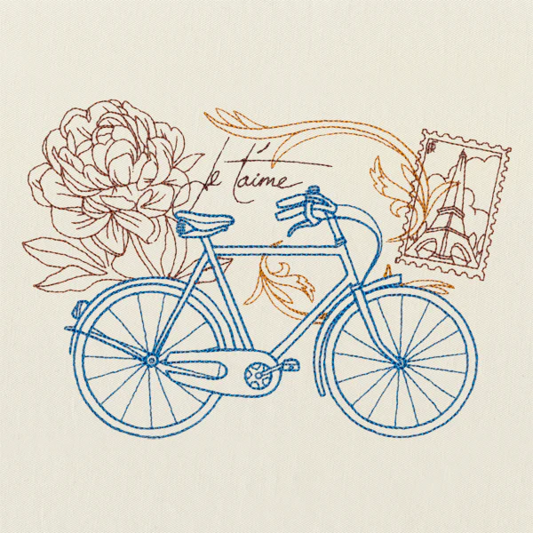Victorian Bicycle Collage - Image 3
