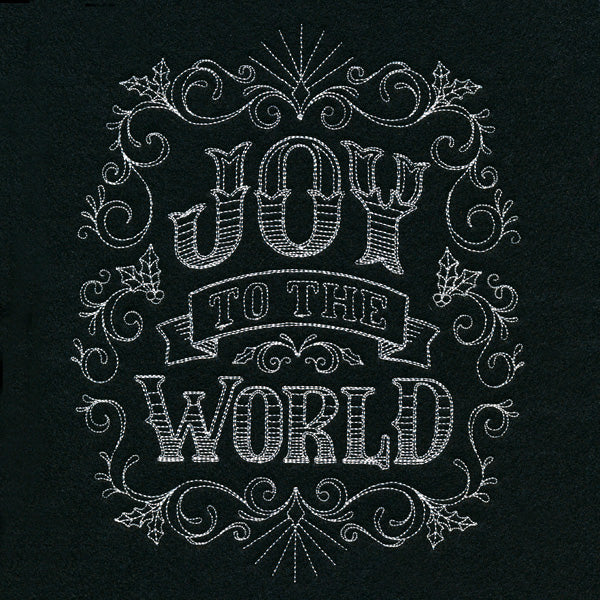 Victorian Chalkboard Joy to the World - Image 4
