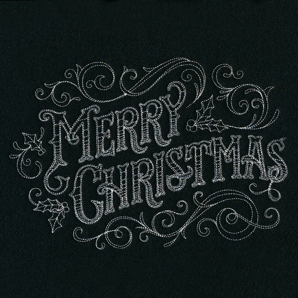 Victorian Chalkboard Merry Christmas - Image 2