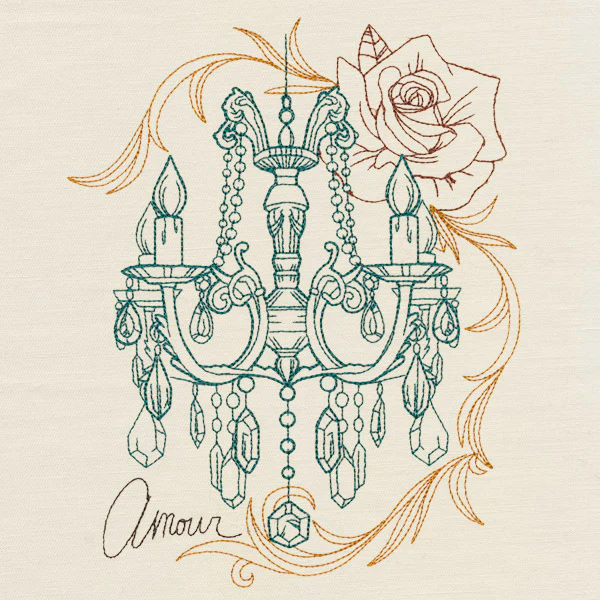 Victorian Chandelier Collage - Image 2