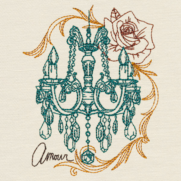 Victorian Chandelier Collage - Image 4