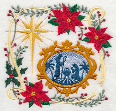 Victorian Christmas Nativity Collage - Image 2