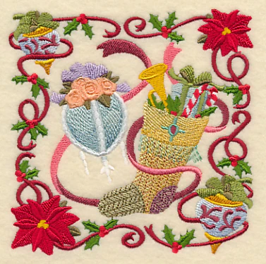 Victorian Christmas Stocking Collage - Image 4
