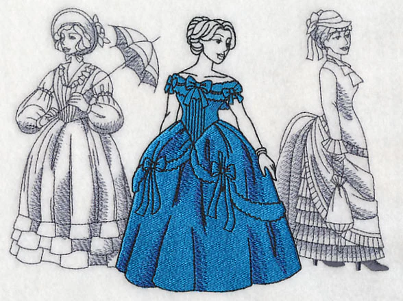 Victorian Fashion Plate - Female - Image 2