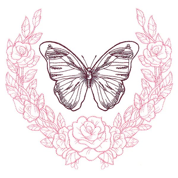 Victorian Laurels Butterfly (Vintage)