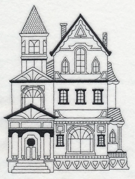 Victorian Mansfield House (Blackwork) - Image 3
