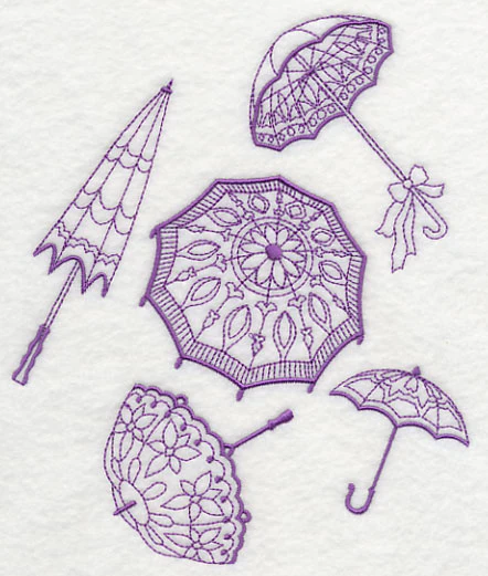 Victorian Parasol Collage - Image 2